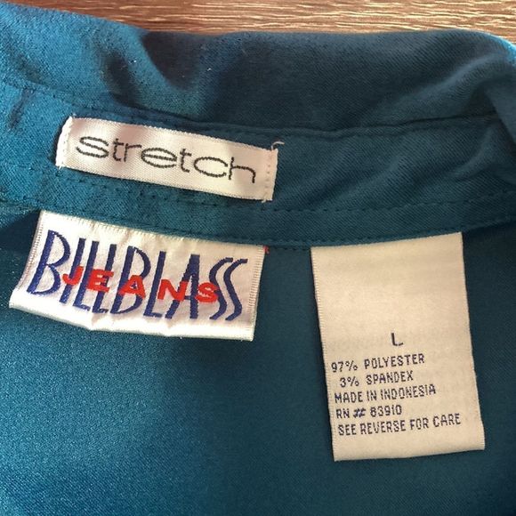 Bundle of 2 Vintage Bill Blass Womens Longsleeve Button Ups Large - Picture 10 of 10